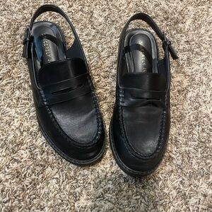 Sincerly Jules Black Slingback Loafers